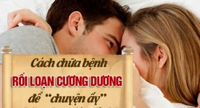 cách chữa rối loạn cương dương như thế nào