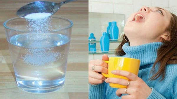 chữa nhiệt miệng tại nhà bằng nước muối 2